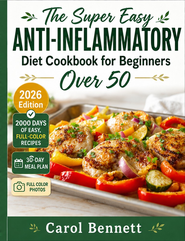 The Super Easy Anti-Inflammatory Diet Cookbook for Beginners Over 50, by Carol Bennett