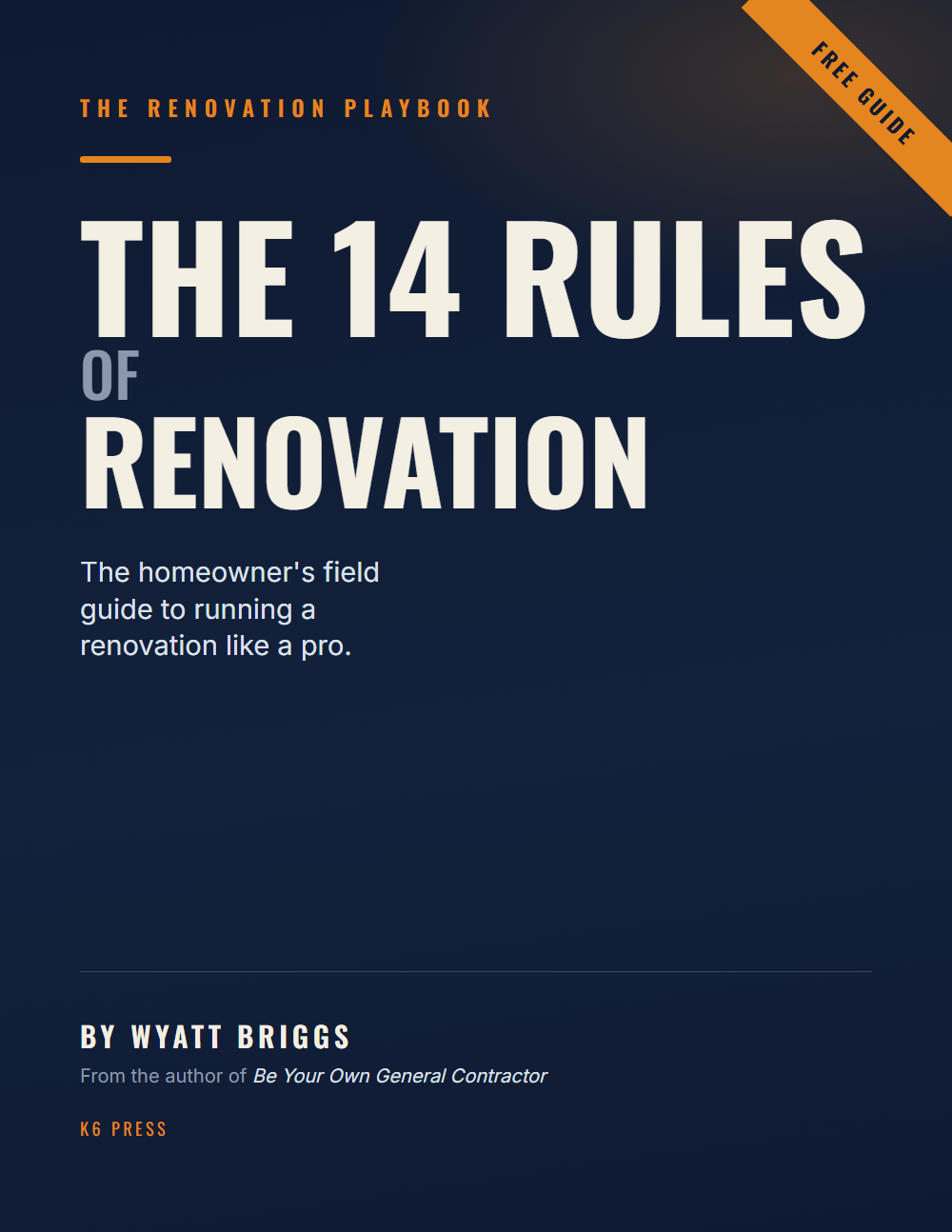 The 14 Rules of Renovation free guide